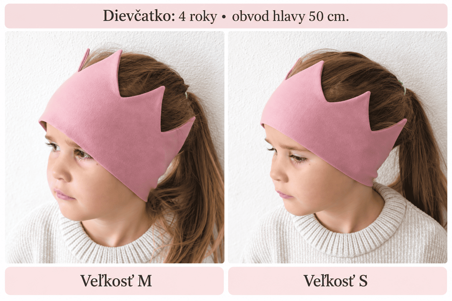 Korunková čelenka - ako vybrať veľkosť