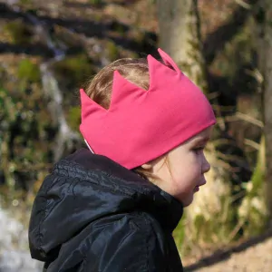 Čelenka korunka BORDOVÁ BIO bavlna