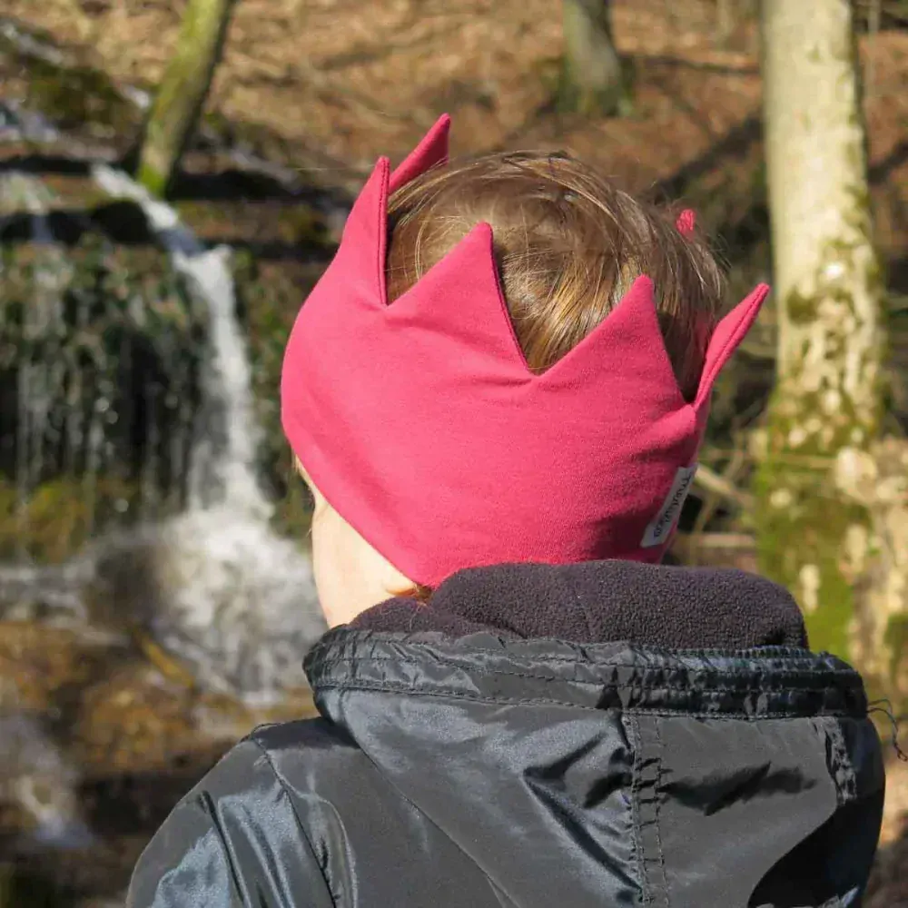 Čelenka korunka ČERVENÁ