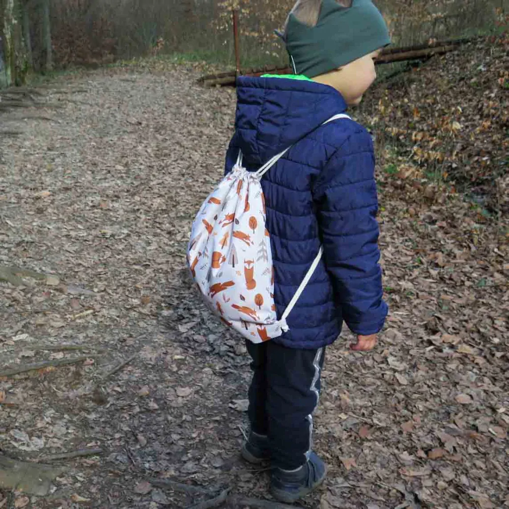 Nepremokavé vrecko na prezúvky alebo plavky LÍŠKA v lese