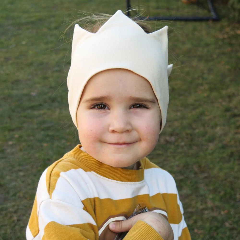 Rozprávková čelenka korunka KRÉMOVÁ