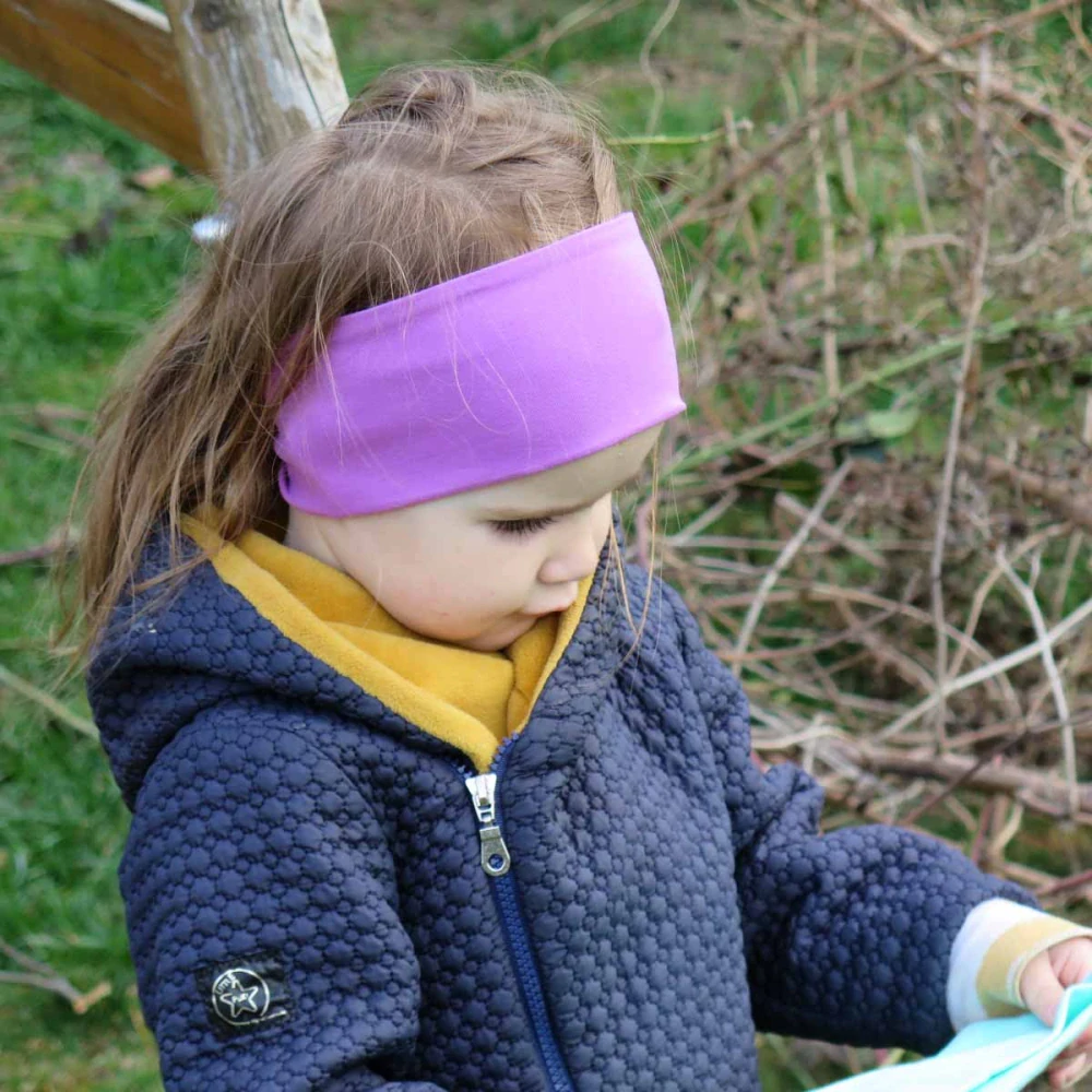 Bavlnená čelenka Fialová