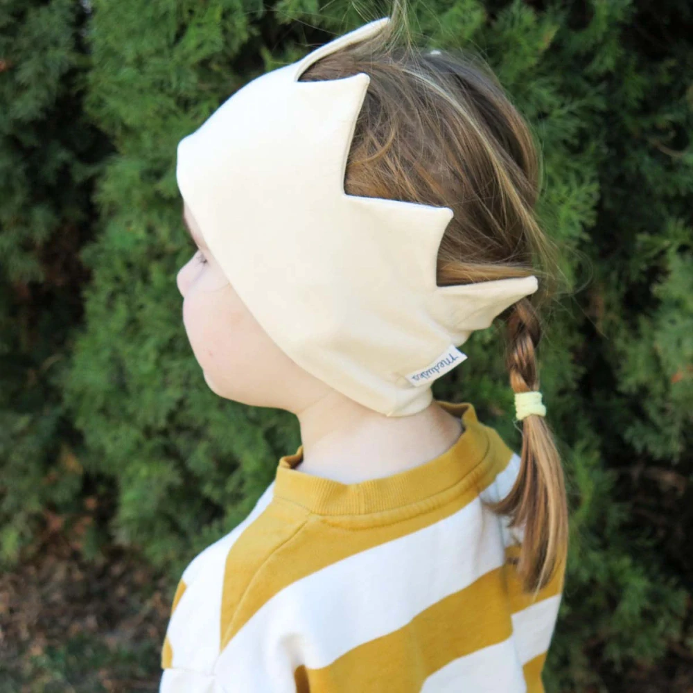 Rozprávková čelenka korunka KRÉMOVÁ