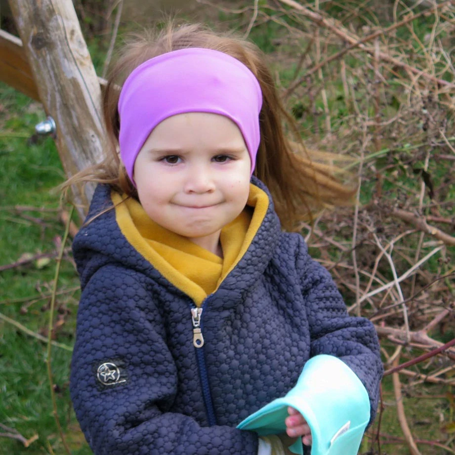 Bavlnená čelenka Fialová