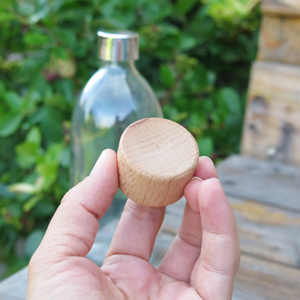 Sklenená fľaša 0,5l strieborný uzáver