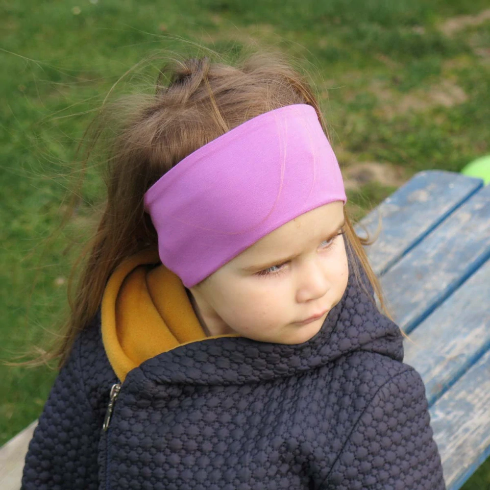 Bavlnená čelenka Fialová