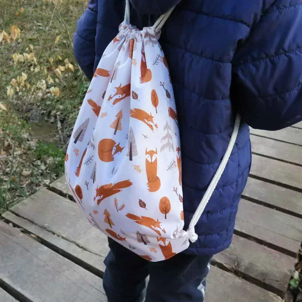 Nepremokavé vrecko na prezúvky alebo plavky LÍŠKA v lese