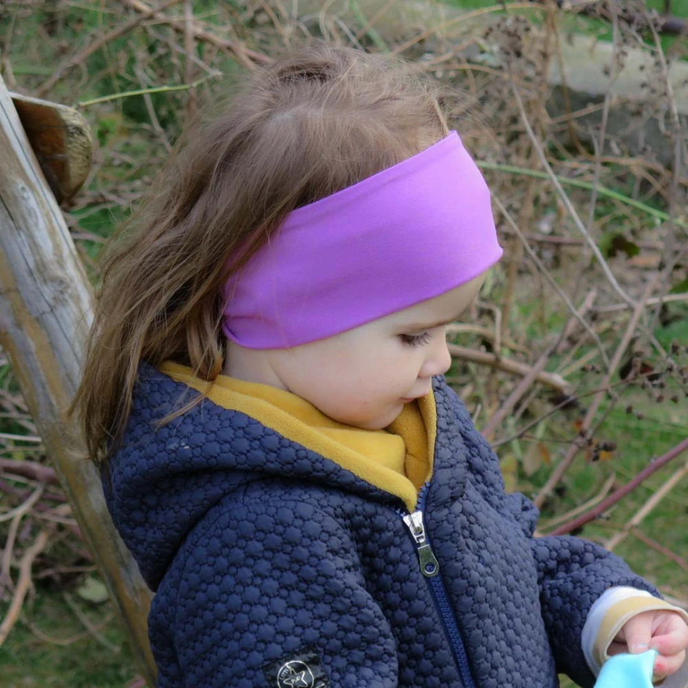 Bavlnená čelenka Fialová