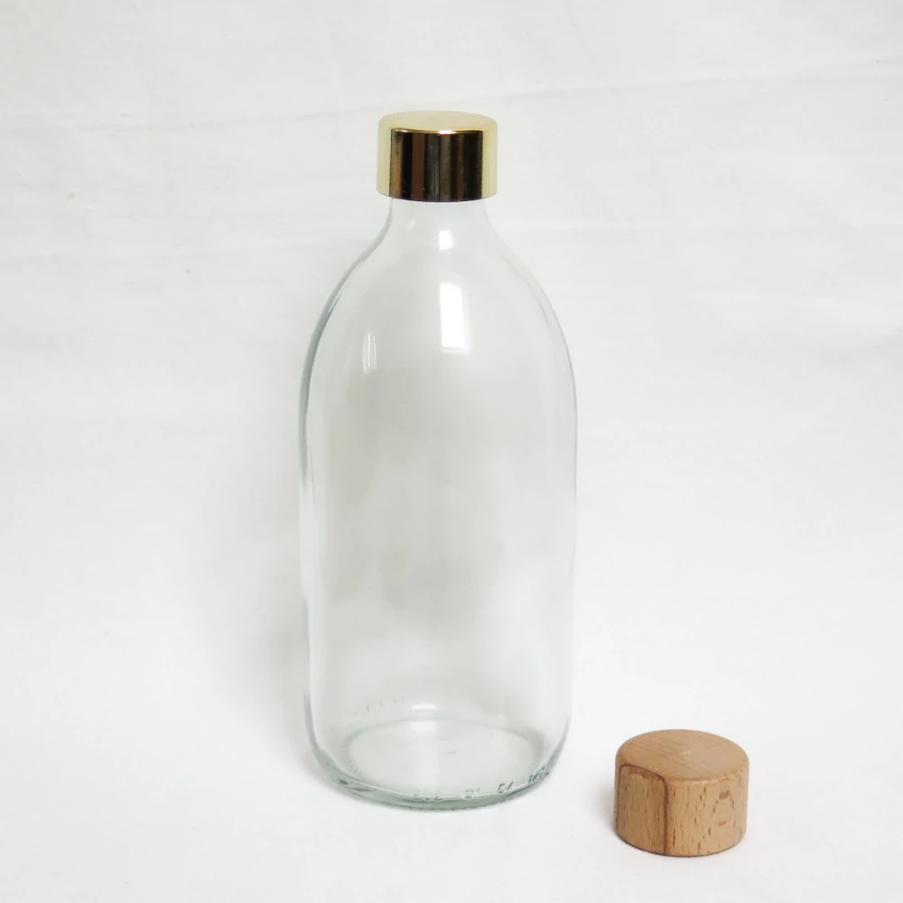 Sklenená fľaša 0,5l zlatý uzáver