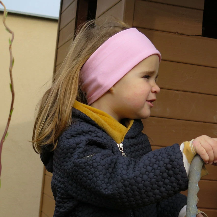 Bavlnená čelenka RUŽA